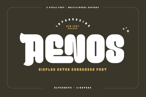 Aenos: The Bold Display Font for Scroll-Stopping Digital Campaigns