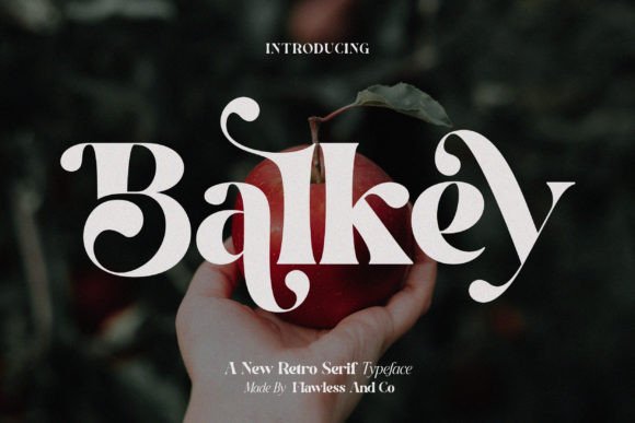 Balkey: A Retro Serif Font That Adds Charm to Handmade Designs