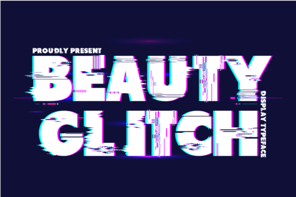 Beauty Glitch Font: A Bold Display Typeface for Dynamic Web Design