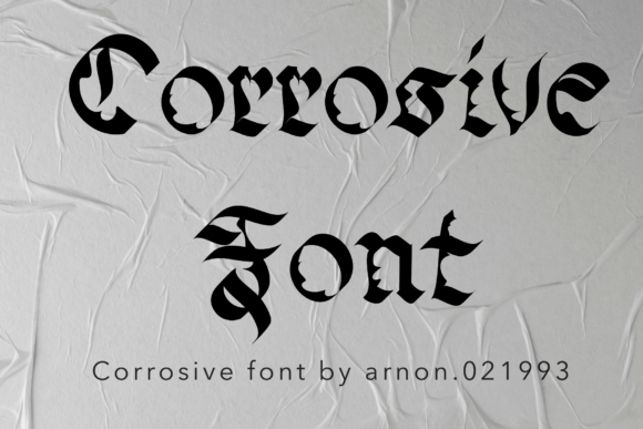 Corrosive: A Bold Display Font for High-Impact Design Projects