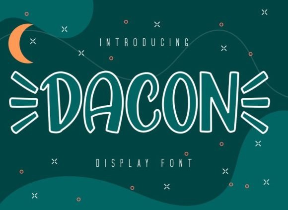 Dacon: A Cool, Cute Display Font for Fashion & Editorial Design