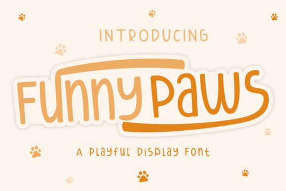 Funny Paws: A Lively Display Font for Joyful Editorial Design