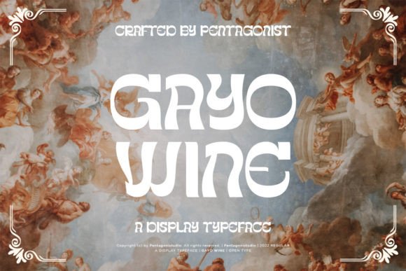 Gayo Wine: A Bold Display Typeface That Brings Personality to Branding