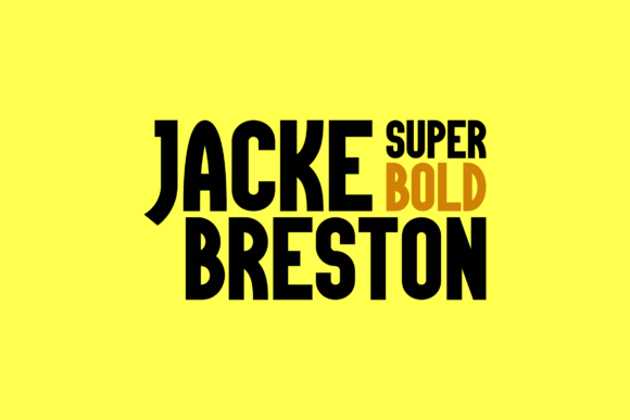 Jacke Breston: A Modern Display Font for Editorial Design and Digital Publishing