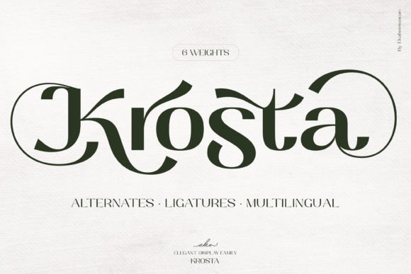 Krosta: A Modern Display Font That Elevates Small Business Branding
