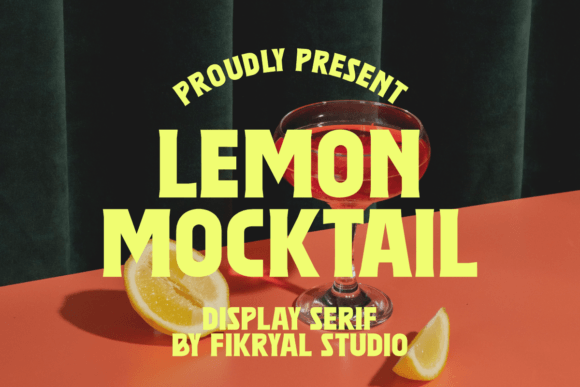 Lemon Mocktail: A Vintage-Inspired Display Font for Bold Branding