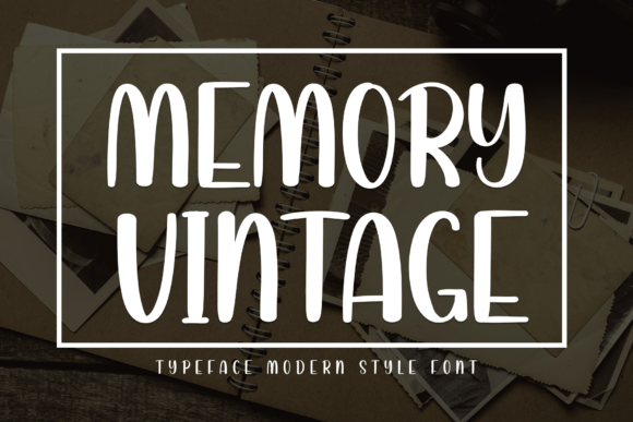 Memory Vintage: A Sweet Display Font for Handmade Labels, Invitations, and More