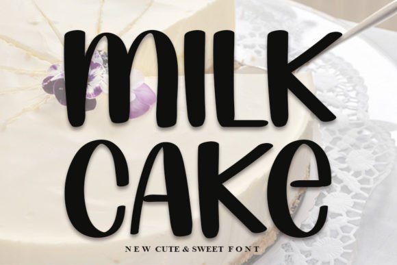 Milk Cake: A Display Font That Elevates Campaign Visuals with Style