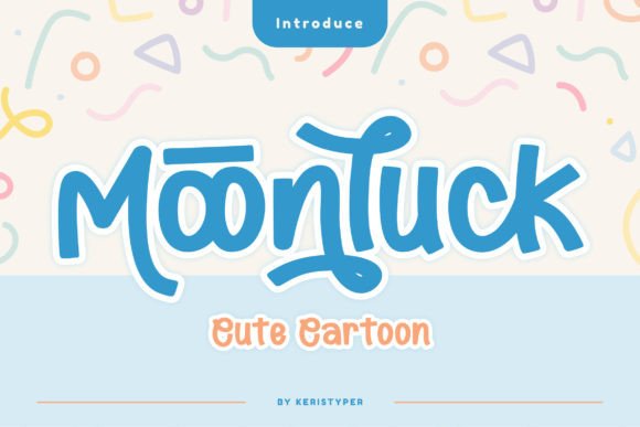 Moonluck: A Playful Display Font for Crafters and Product Designers
