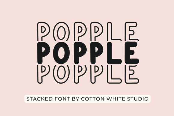 Popple: The Bold Display Font That Elevates Handmade Product Design