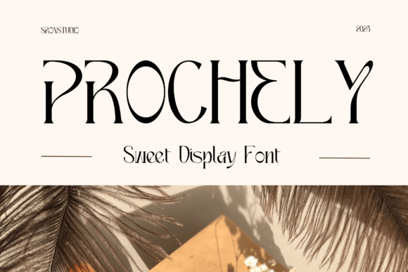 Prochely: A Sweet Display Font That Elevates Small Business Branding