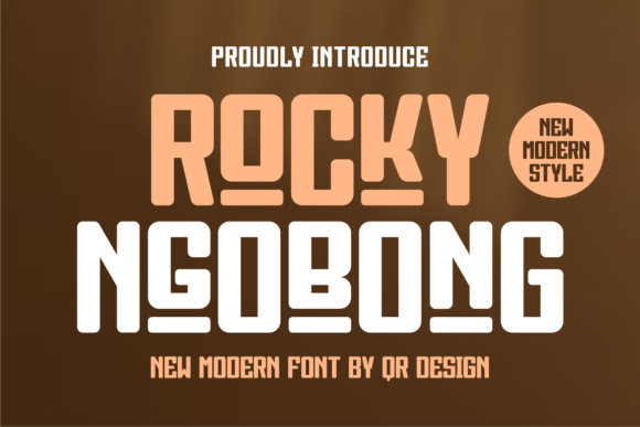 Rocky Ngobong: A Bold Display Font for Editorial Design and Digital Publishing