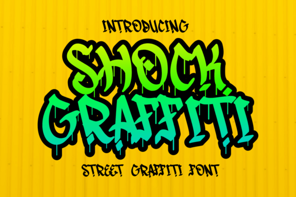 Shock Graffiti: A Bold Display Font for Urban-Inspired Editorial Design