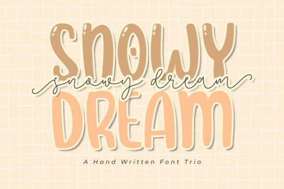 Snowy Dream Trio: A Versatile Display Font for Editorial Design