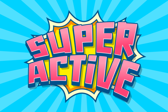 Super Active: A Bold Display Font for Dynamic Branding Projects