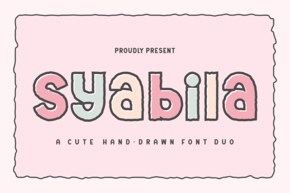 Syabila: A Colorful Display Font for Playful Branding Projects