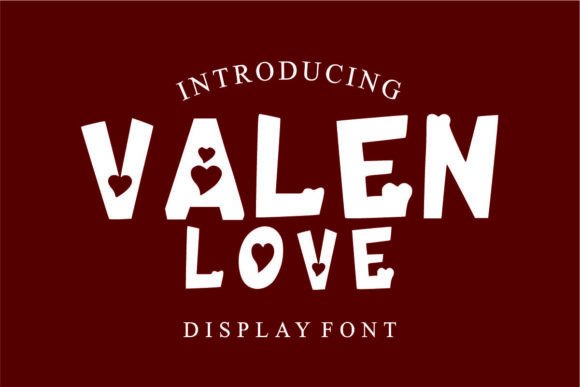 Valen Love: A Romantic Display Font for Creative Branding Projects