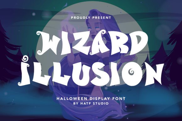 Wizard Illusion: A Halloween Display Font for Editorial Mood and Visual Identity